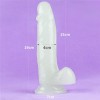 Jelly Dildo Lovetoy Lumino Play 19cm Διαφανές