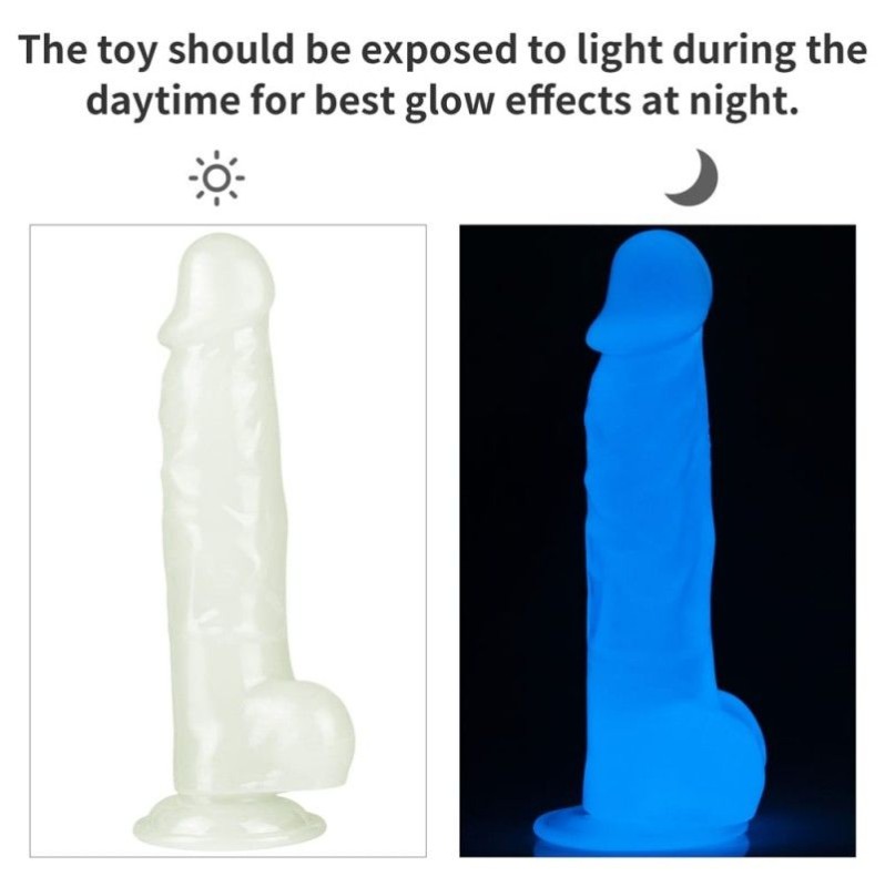 Jelly Dildo Lovetoy Lumino Play 21.5cm Clear