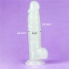 Jelly Dildo Lovetoy Lumino Play 21.5cm Clear