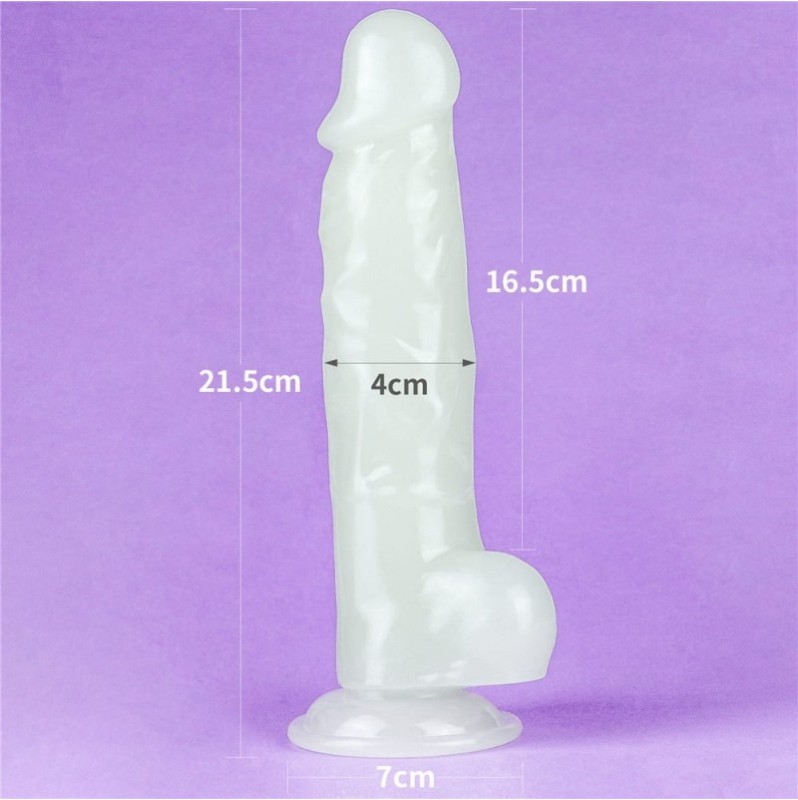 Jelly Dildo Lovetoy Lumino Play 21.5cm Clear