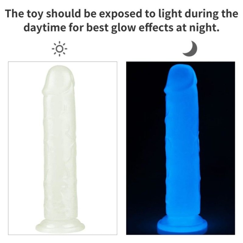 Jelly Dildo Lovetoy Lumino Play 21cm Διαφανές