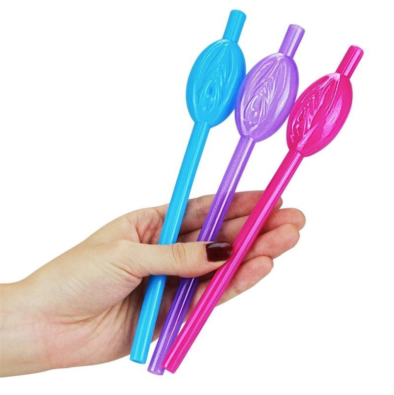 Pussy Straws Lovetoy Various Colors Pack of 9