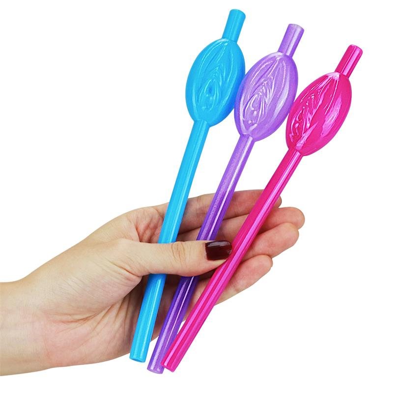 Pussy Straws Lovetoy Various Colors Pack of 9