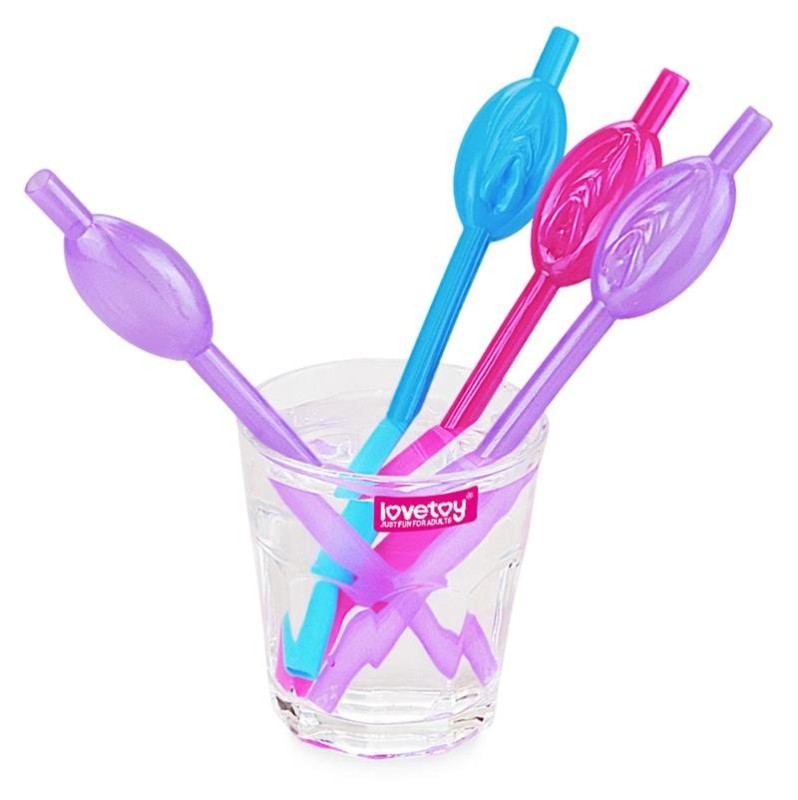 Pussy Straws Lovetoy Various Colors Pack of 9