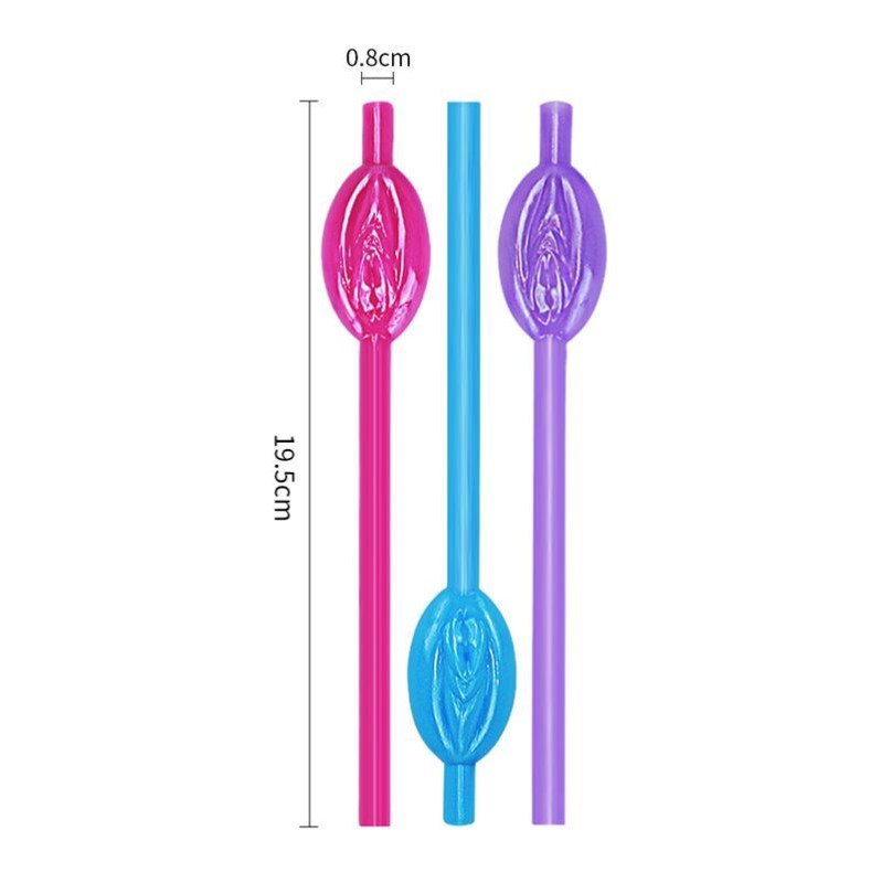 Pussy Straws Lovetoy Various Colors Pack of 9