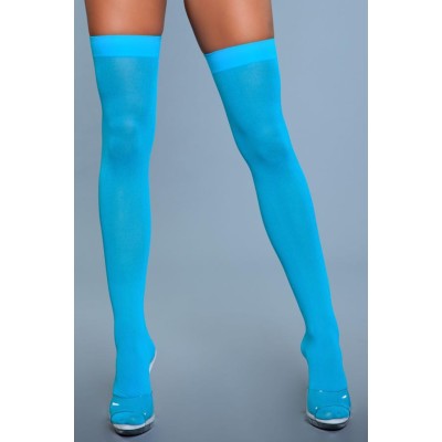 Thigh High Stockings Be Wicked Turquoise Thigh High Stockings Be Wicked Turquoise