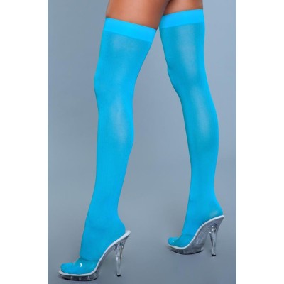 Thigh High Stockings Be Wicked Turquoise Thigh High Stockings Be Wicked Turquoise