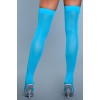 Thigh High Stockings Be Wicked Turquoise