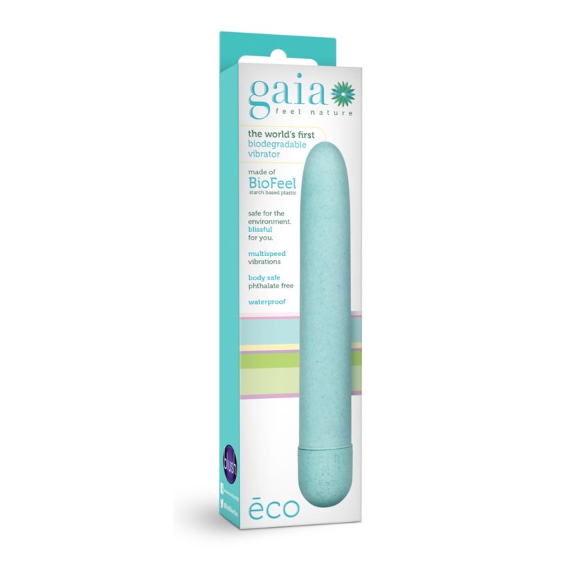 Classic Vibrator Blush Gaia Eco Aqua Turquoise