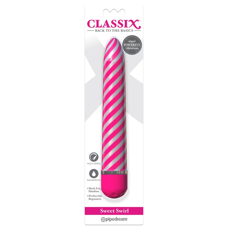 Classic Vibrator Pipedream  Classix Vibe Sweet Swirl Pink