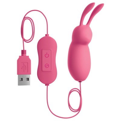 Κλειτοριδικός Δονητής  #Cute USB Vibrating Bullet Ροζ
