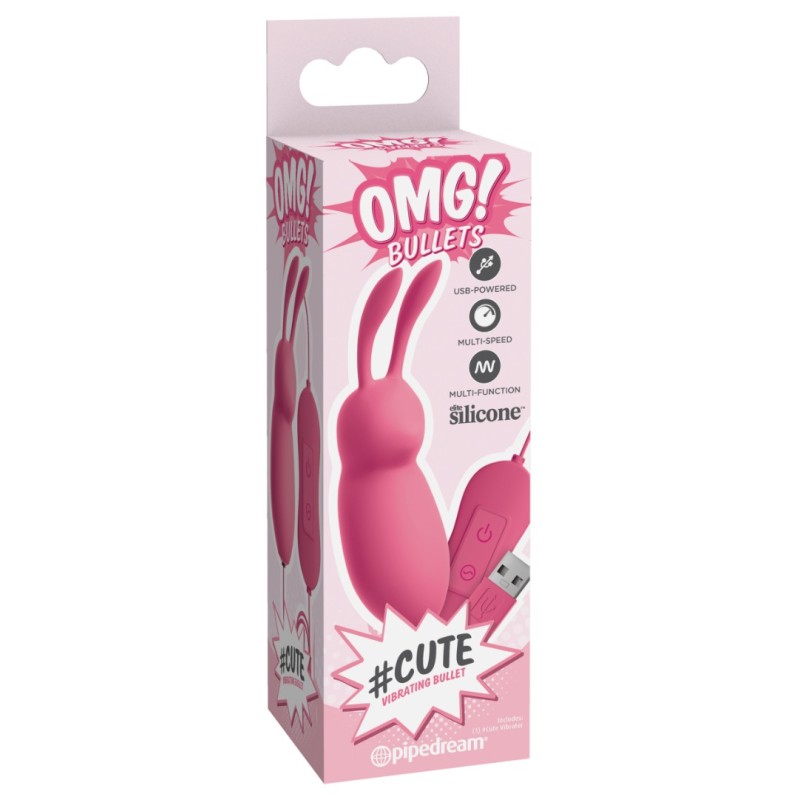 Clitoral Vibrator #Cute USB Vibrating Bullet Pink