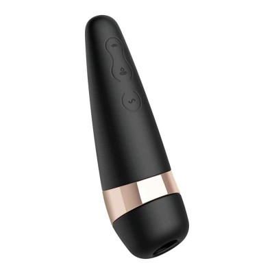 Clitoral Vibrator Satisfyer Air Pulse Pro 3+ Black Clitoral Vibrator Satisfyer Air Pulse Pro 3+ Black
