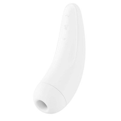 Clitoral Vibrator Satisfyer Curvy 2+ White Clitoral Vibrator Satisfyer Curvy 2+ White