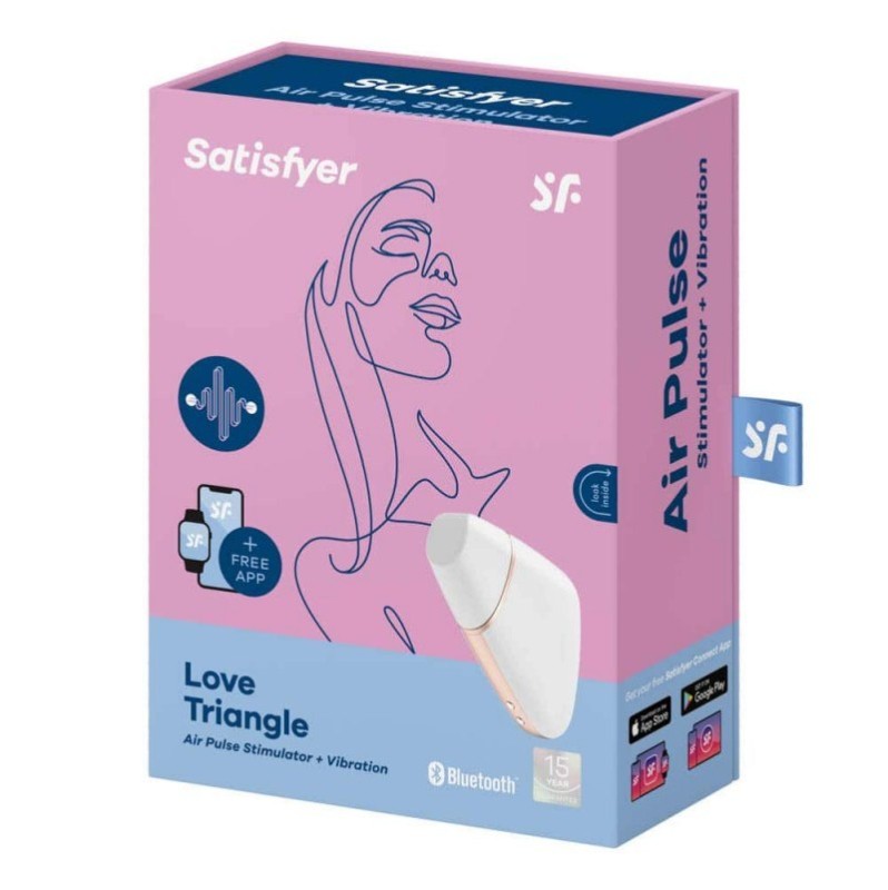 Κλειτοριδικός Δονητής Satisfyer Love Triangle Λευκός