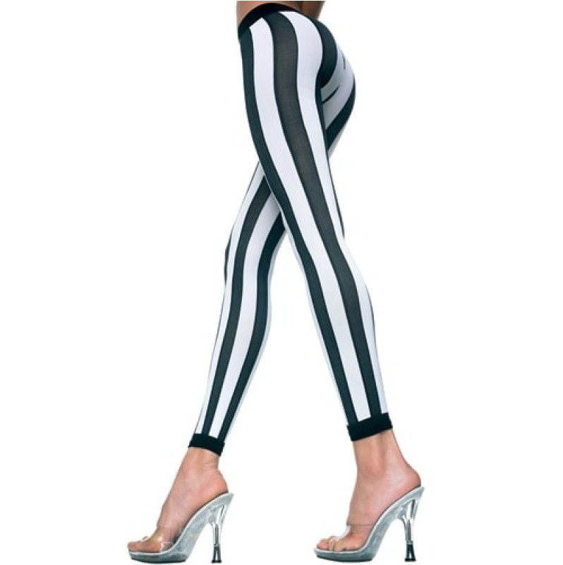 Vertical Striped Leggings Music Legs