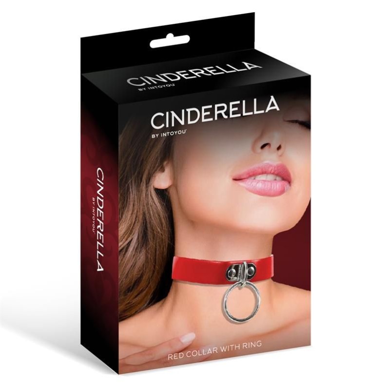 Collar Cinderella with Ring Red