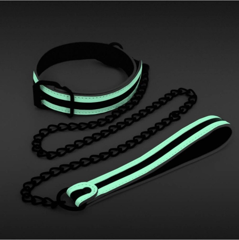 Collar and Leash GLO Bondage Fluorescent