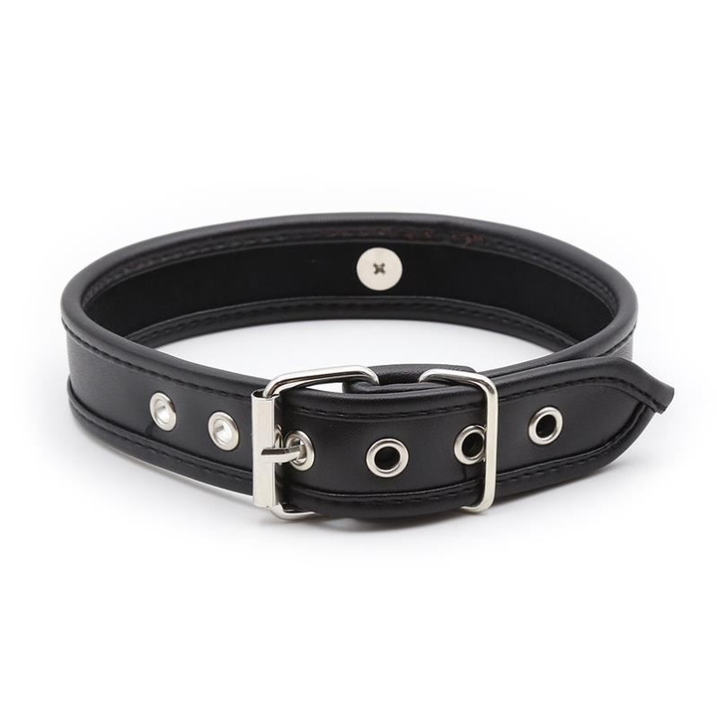 Collar with Hoop Fetish Addict Black