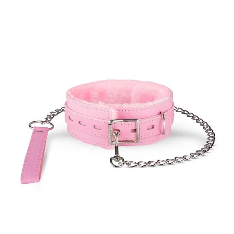 Chloe Collar With Leash XOXO Pink