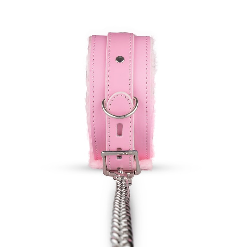 Chloe Collar With Leash XOXO Pink