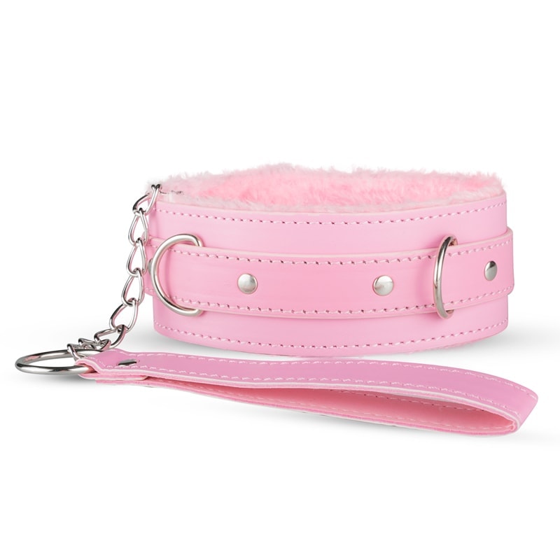 Chloe Collar With Leash XOXO Pink