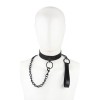 Collar with Leash Fetish Addict Black