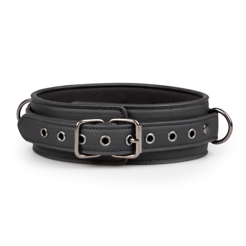 Fetish Collar With Leash Easytoys Black