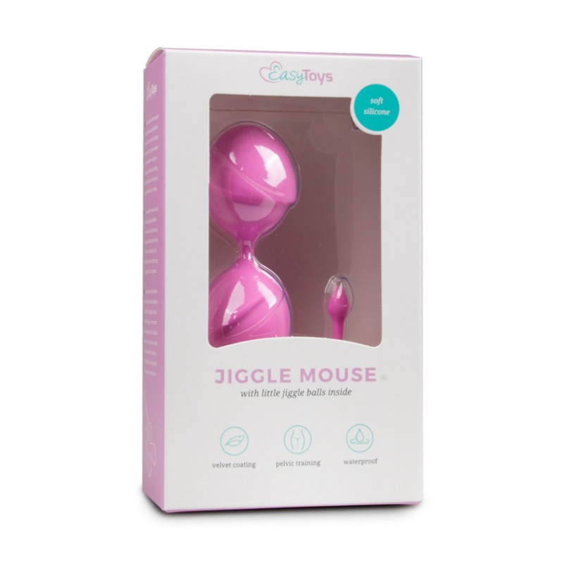 Double Vaginal Balls Easytoys Jiggle Mouse Pink