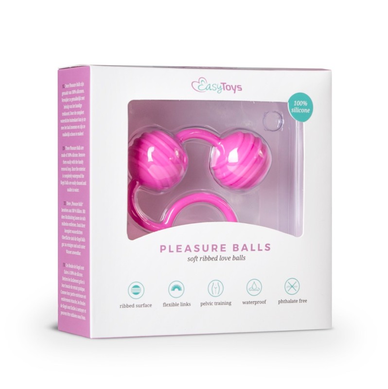 Κολπικές Μπάλες Easytoys Pleasure Balls Ροζ