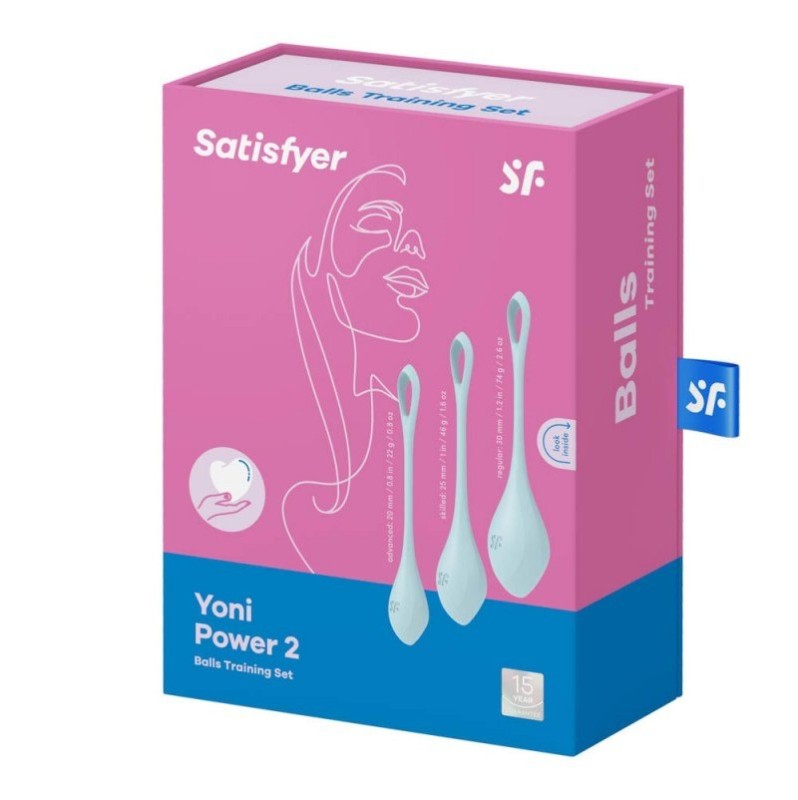 Vaginal Balls Satisfyer Yoni Power 2 Light Blue