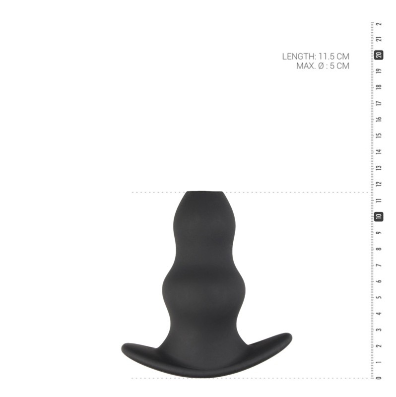 Hollow Butt Plug Sinner Gear Small Black