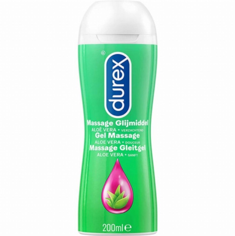 2in1 Massage Lubricant Gel Durex Play Aloe Vera 200ml