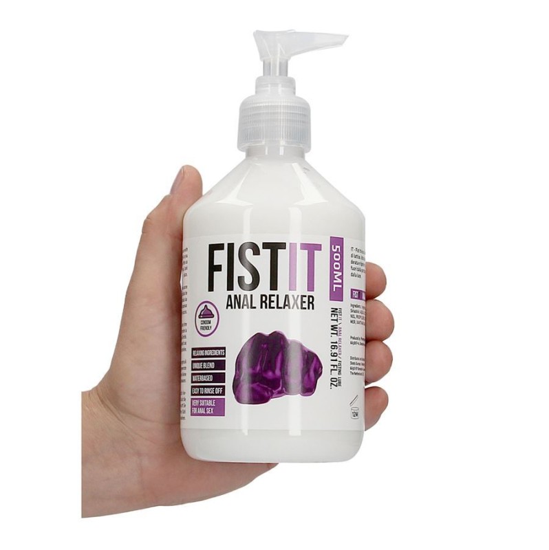 Anal Water Based Lubricant Fist-It Anal Relaxer Pump 500ml