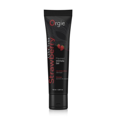 Water Based Lubricant Orgie Lube Tube Strawberry 100ml Water Based Lubricant Orgie Lube Tube Strawberry 100ml