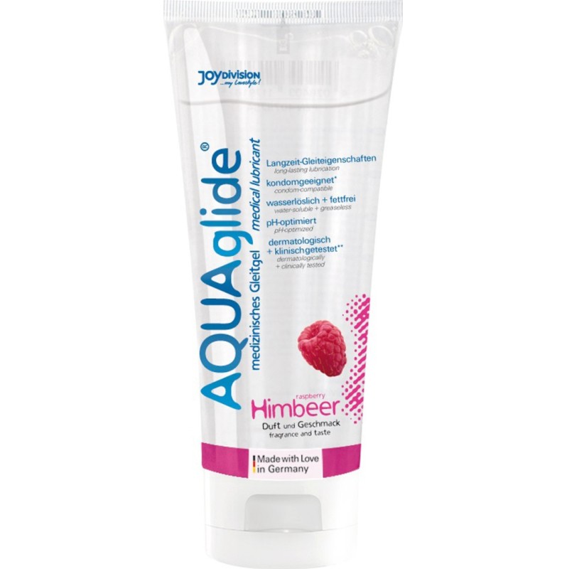 Water Based Lubricant AQUAglide Raspberry 100ml