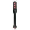 Long Leather Paddle With Heart Easytoys Black