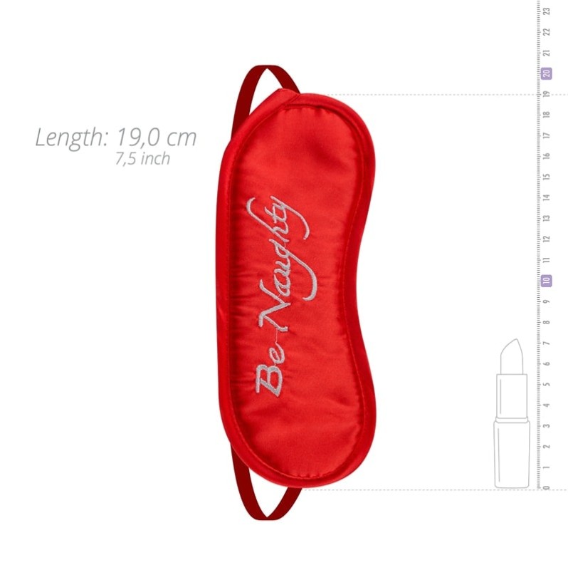 Eye Mask Whipped Be Naughty Red