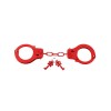 Designer Metal Handcuffs Fetish Fantasy Series Red