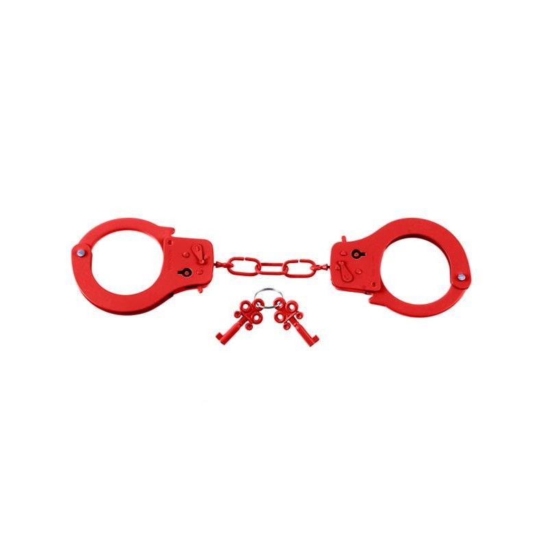 Designer Metal Handcuffs Fetish Fantasy Series Red