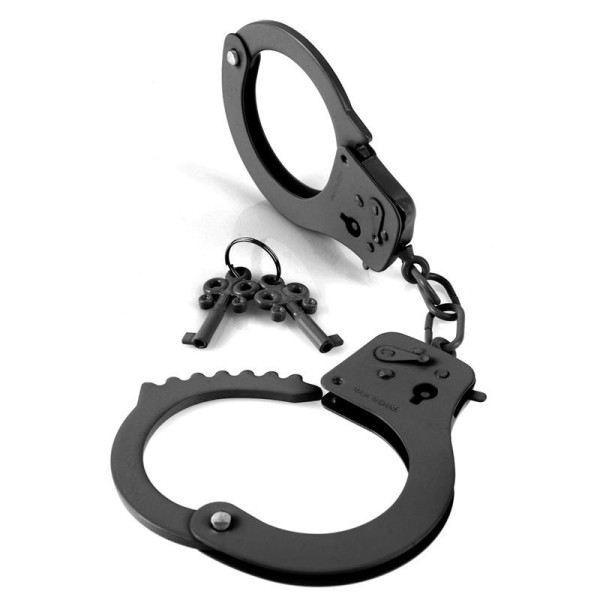 Designer Metal Handcuffs Fetish Fantasy Series Black