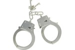 Large Metal Handcuffs With Keys Seven Creations Silver Large Metal Handcuffs With Keys Seven Creations Silver