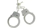 Large Metal Handcuffs With Keys Seven Creations Silver
