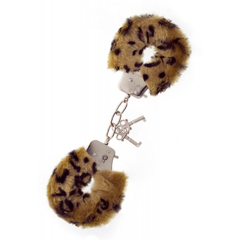 Metal Handcuff With Plush NMC Leopard