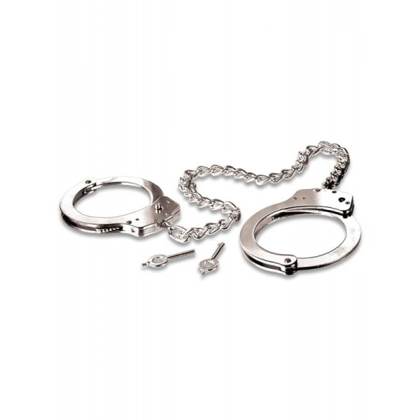 Metal Leg Cuffs Fetish Fantasy Series Silver