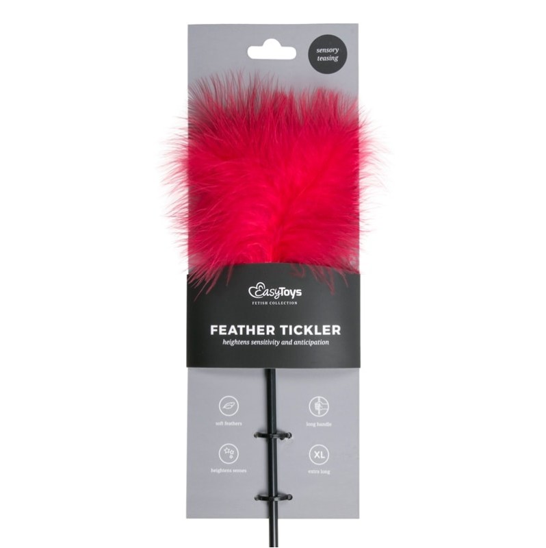 Long Feather Tickler Easytoys Red