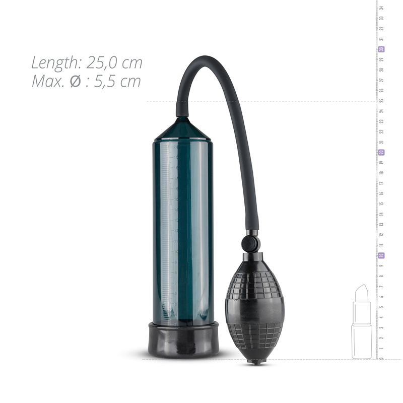 Penis Pump With Squeeze Ball Easytoys Black Penis Pump With Squeeze Ball Easytoys Black