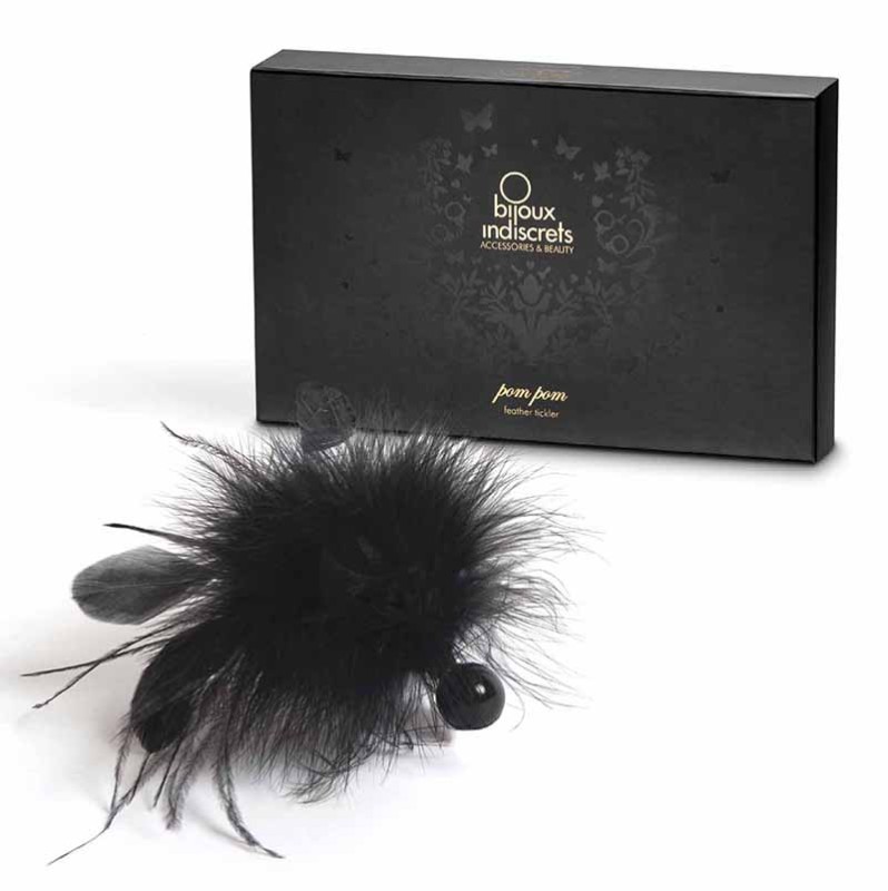 Feather Tickler Bijoux Indiscrets Pom Pom Black