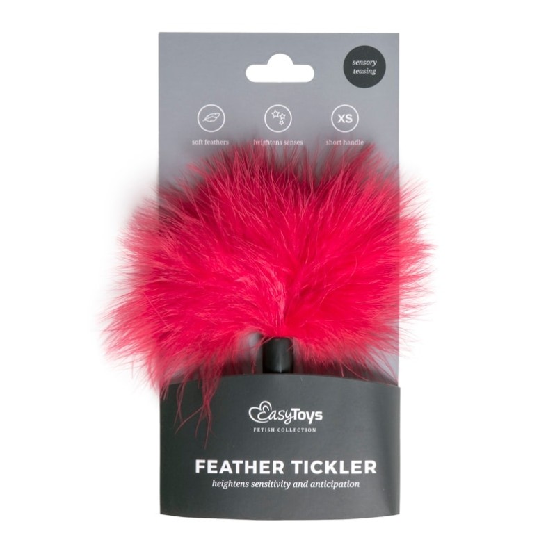 Small Feather Tickler Easytoys Red