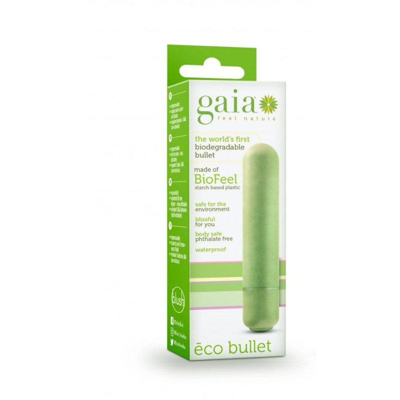 Bullet Vibrator Blush Gaia Eco Green